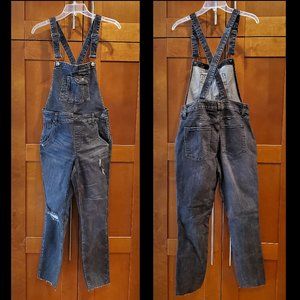 We the FREE PEOPLE Distressed Raw Hem Overalls 27
